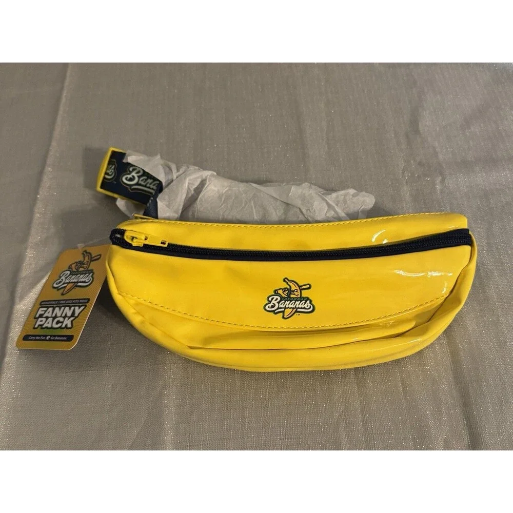 New Savannah Bananas Fanny Pack, Yellow Banana One Size Fits Most